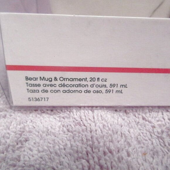 Pfaltzgraff Winterberry Christmas Mug & Teddy Bear Ornament Holiday Gift Set NEW - Picture 3 of 12